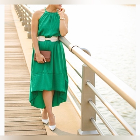 Banana Republic High Low Halter Dress - Picture 2 of 9